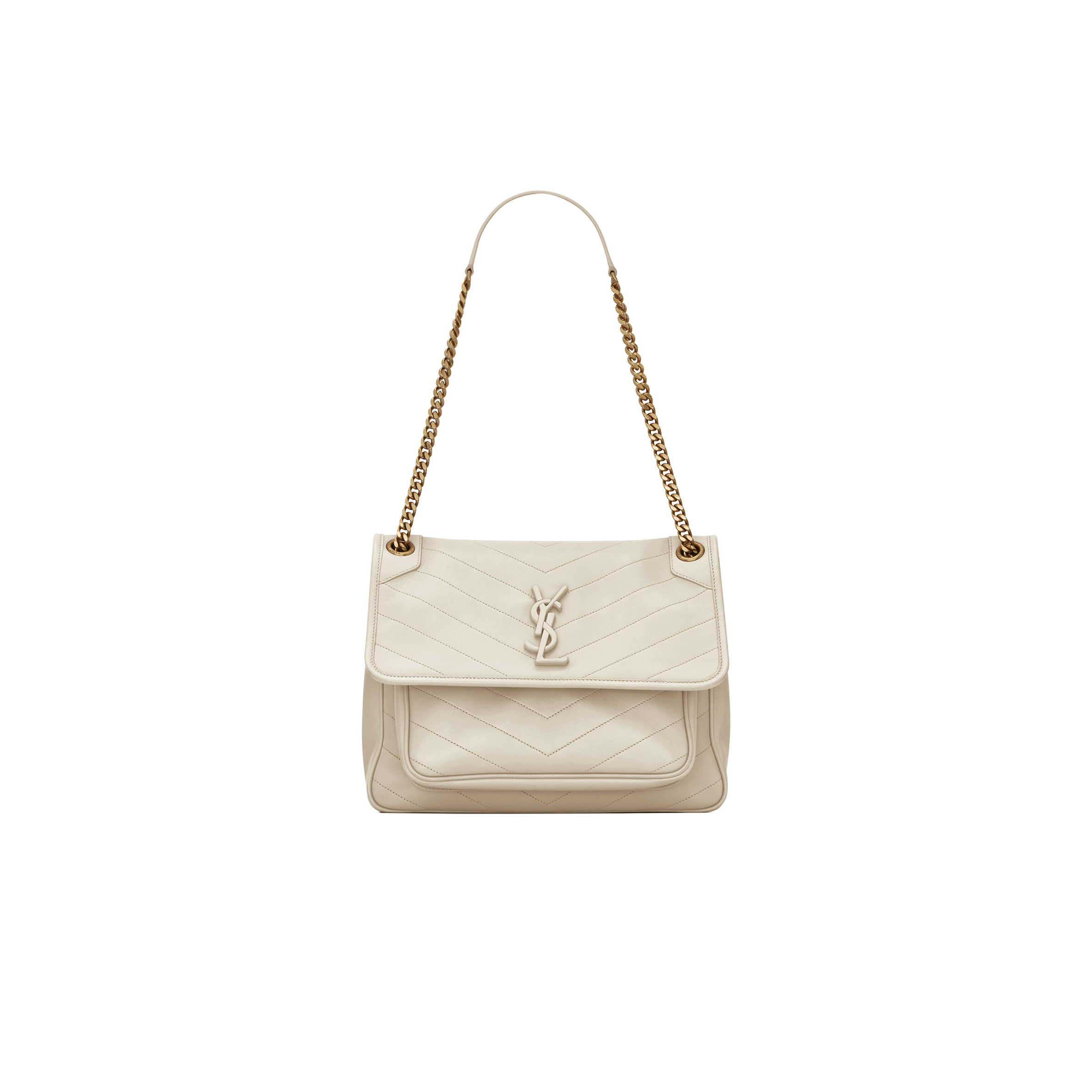 YSL NIKI MEDIUM CHAIN BAG IN LAMBSKIN 6331581EL079207 (28*20*8.5cm)